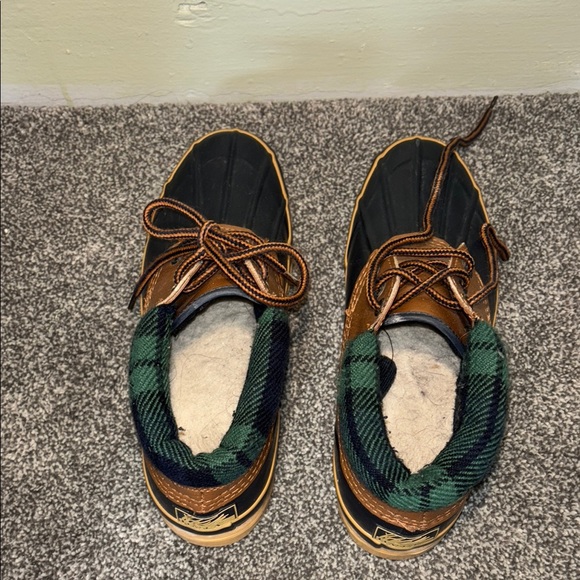 ITASCA Brown and Black Rain & Snow Boots with Lace-Up Design men’s size 7 - Picture 9 of 11